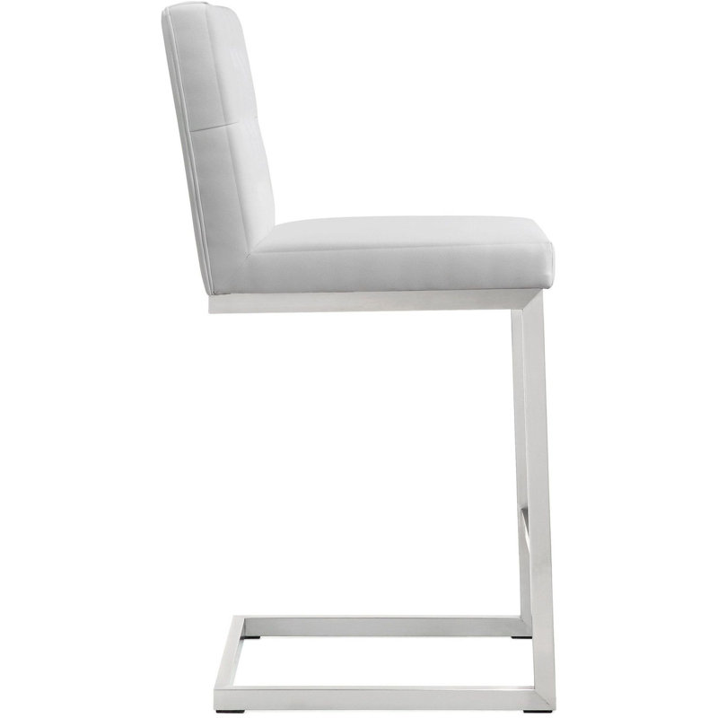 Tabouret de comptoir 25,5 po Jomarie, Blanc