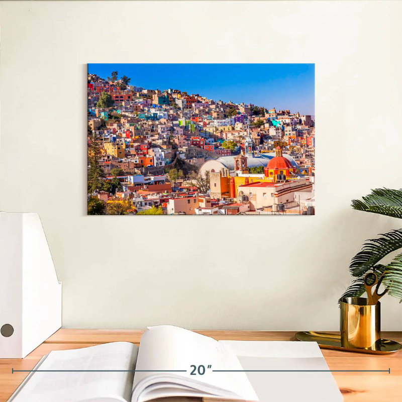 Sirci Guanajuato, maisons colorées, H 8 po x l 12 po