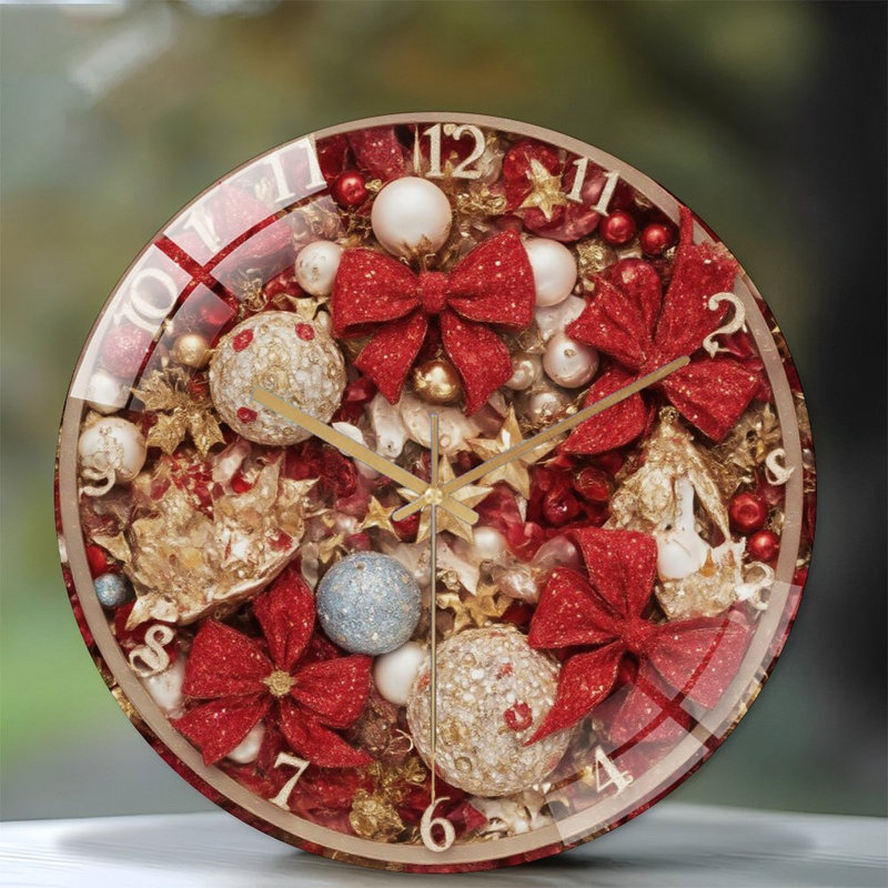 Horloge murale de Noël 12 po