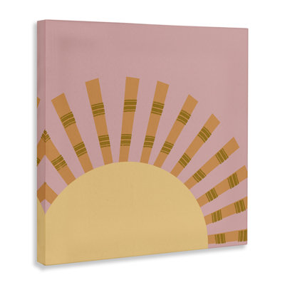 Minimal Sun Rays Canvas Wall Art by Tina Finn