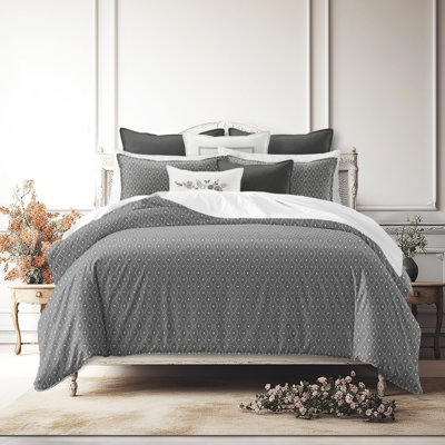 Ensemble de housse de couette réversible en coton Samuel Diamonds