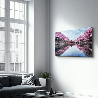Elegant Tempered Glass Wall Art Painting, 13.8 x 21.7 inches | 100% Tempered Glass, Thickness: 0.16 inches | UV Printed for Vibrant Colors | Perfect for Home Decor, Living Room, & Office Spaces