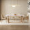 Nordic style simple rectangular dining table sets