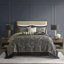 Ensemble de couvre-lit luxueux en jacquard 5 pièces avec broderie élégante très grand