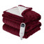 Couverture électrique chauffante en flanelle à nervures, chauffage avec 10 réglages de chaleur et 10 réglages de temps, arrêt automatique avec minuterie 8 heures, GentleSoft ™-102355042-102355041-122920314