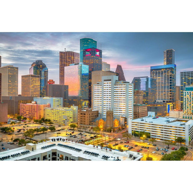 " Houston, Texas, USA ", 12" W x 8" H  