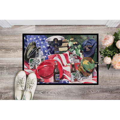 Non-Slip Independence Day Indoor Doormat