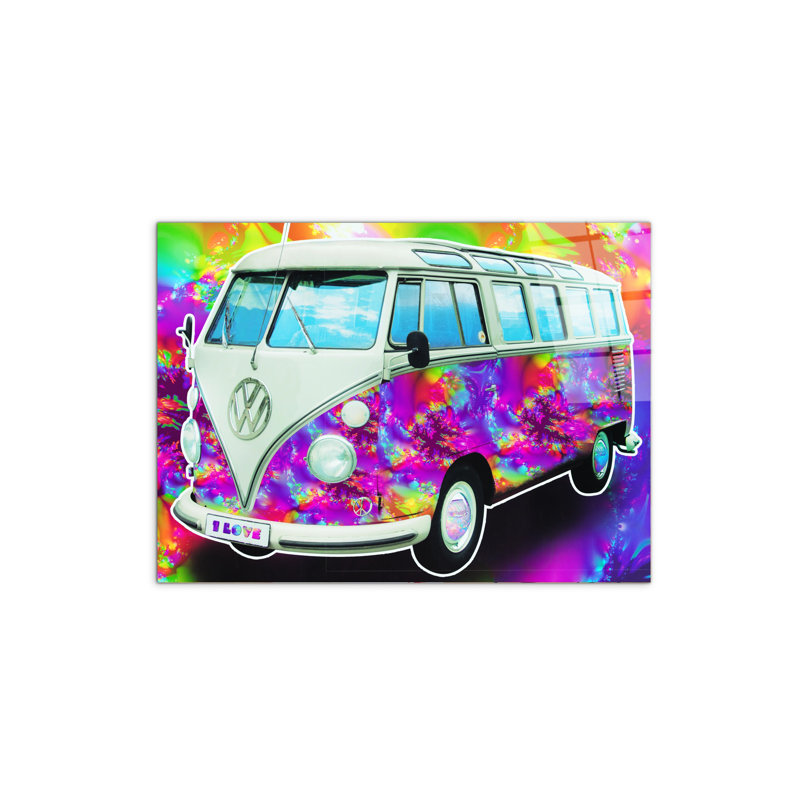 Caravan Love By Art Studio 58×78 Cm CrystalArt Acrylic Material Glass Effect, Frameless Panel, Lightweight Ready To Hang by Art Studio - No Frame Print on Plastic / Acrylic