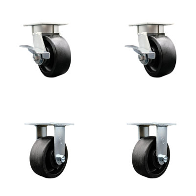 Roulettes pivotantes Kingpinless