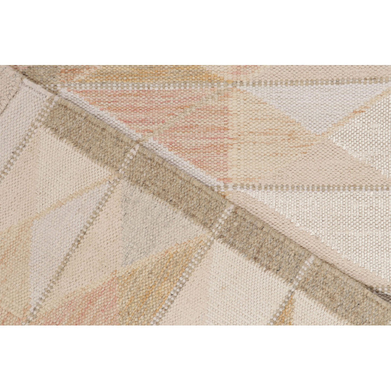 Scandinavian Wool Geometric Area Rug, Rectangle 12' x 15'
