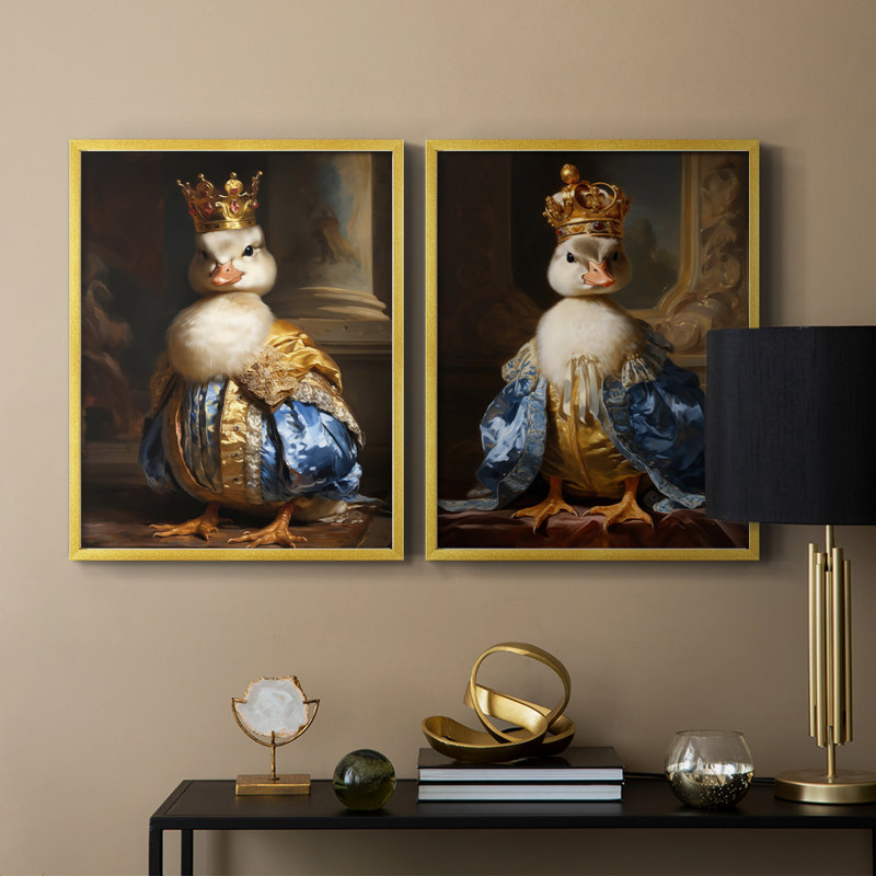 ANIMALS Series CCV - reproduction encadrée de qualité supérieure - prête à être accrochée - aucun clou requis - aucun clou requis