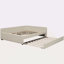 Lit plateforme tapissier avec port USB et gigogne-908992275