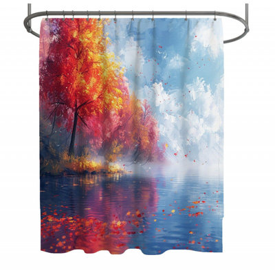 Autumn Shower Curtain -  Nature Bathroom Decor_12409