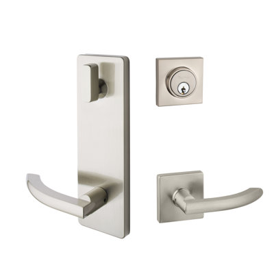 TAYMOR 30-INTRD66SN Round Rose Interconnected Lock Satin Nickel