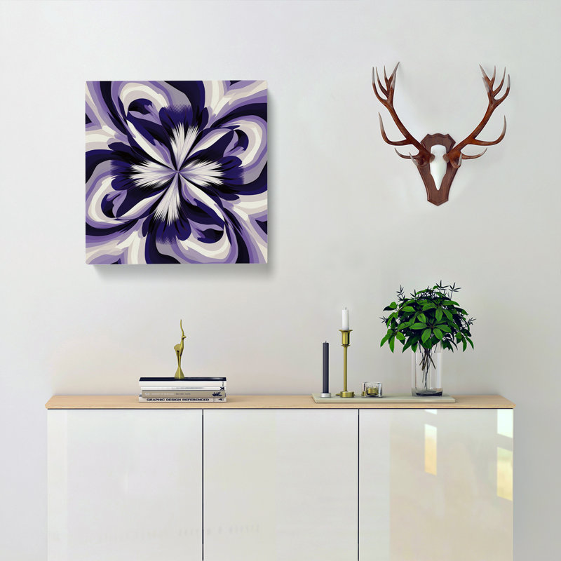 Iris Flower Op Art - Print