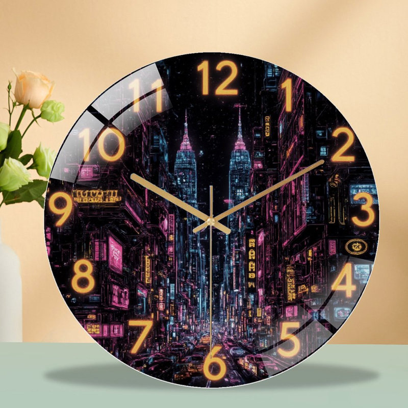Horloge numérique sur horloge numérique 12 po
