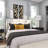 Metal Dimensional Abstract Home Wall Decor with Black Wood Backing-1382404633