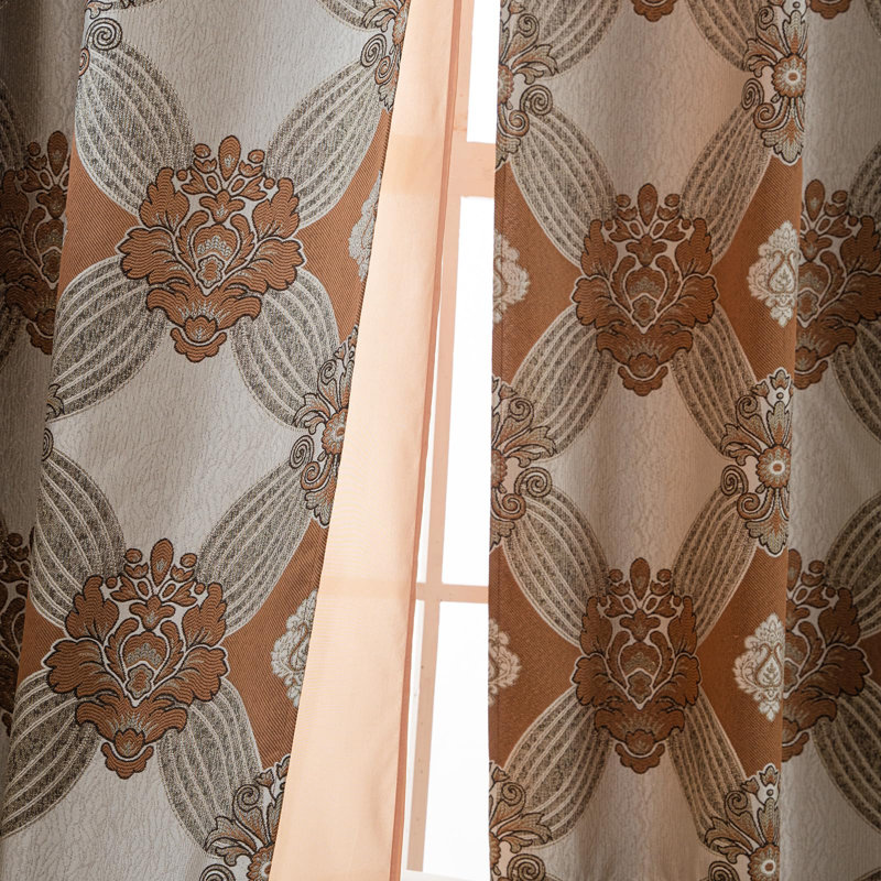 Ensemble de rideaux 2 fils Petrichor Elegance, Brun, 95"L x 54"W