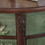 Green&Walnut Solid + Manufactured Wood Half-circle Console Table-1988109248