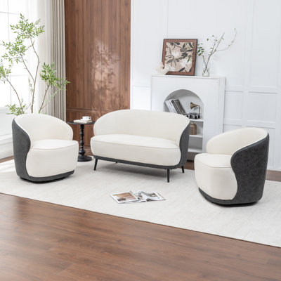Stith-3 - Piece Velvet Living Room Set
