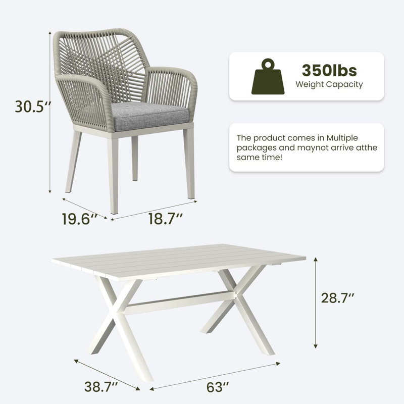 Ensemble de salle à manger 12 pièces avec 2 tables de salle à manger rectangulaires et 10 chaises, Gris clair, Blanc, 10