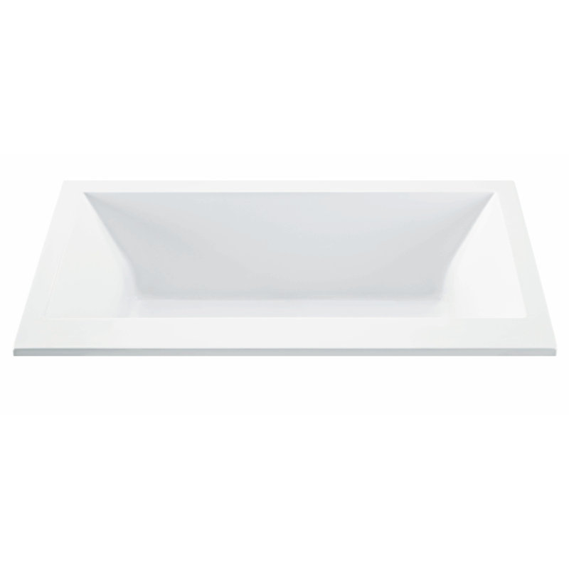 MTI Solutions Soaking Acrylic Bathtub - 66 x 36, White, Drop In