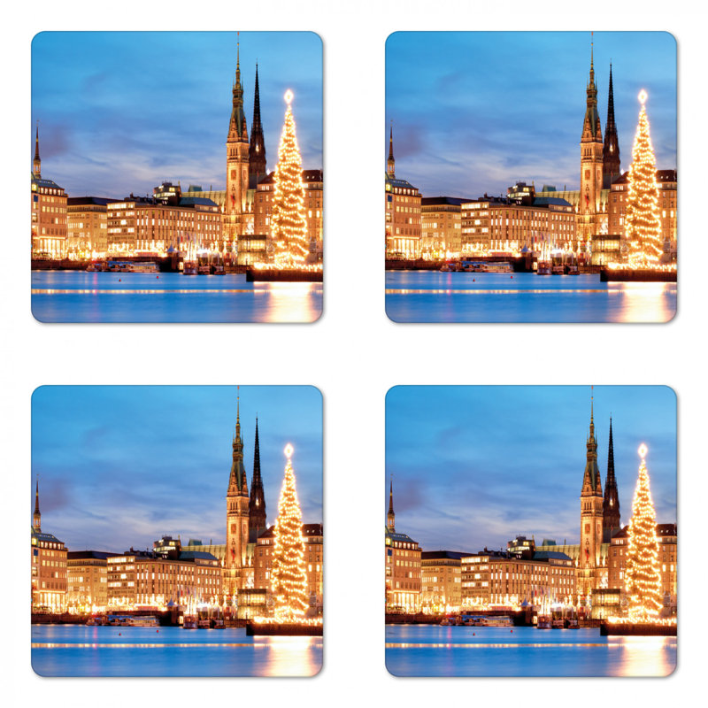 Square 4 Piece Coaster Set