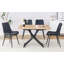 Table élévatrice avec plateau Mfc de 0,8 po et pieds en métal, table basse, table de salle à manger