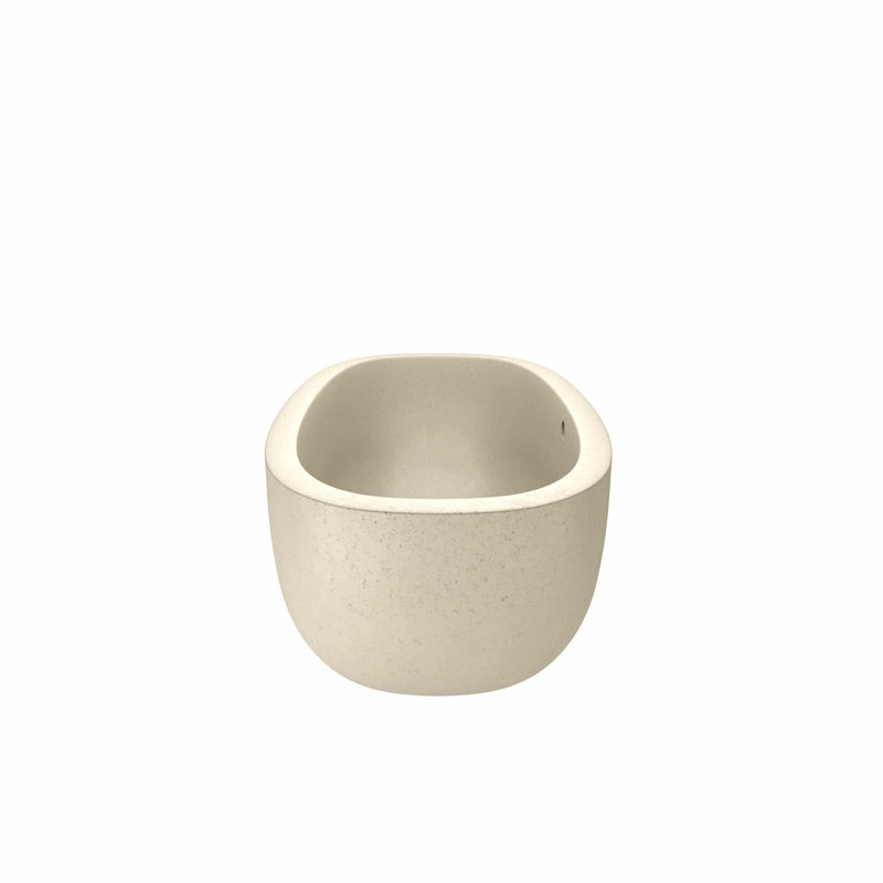 Avalon NativeStone Freestanding Soaking Cement Bathtub, Ash, 22" H x 36" W x 66" L