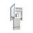 BOTIQ 19.7" H x 17.7" W Mirror Medicine Cabinet with Towel Rack, One door with Two interior Shelves for Bathroom, Kitchen-383190475