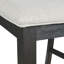  Table de salle à manger 7 pièces Jasper et six chaises d'appoint en noir Jasper