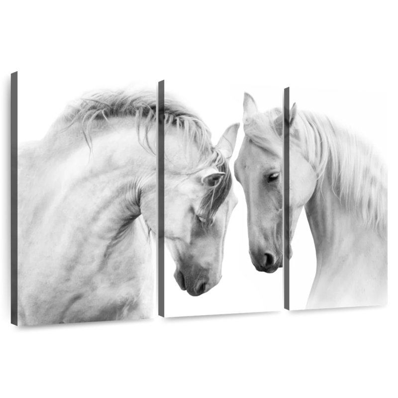 Horses Courting, 24" H x 38" W