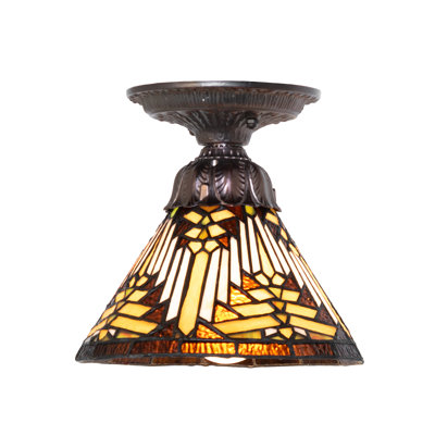 8" Wide Nuevo Mission Flushmount