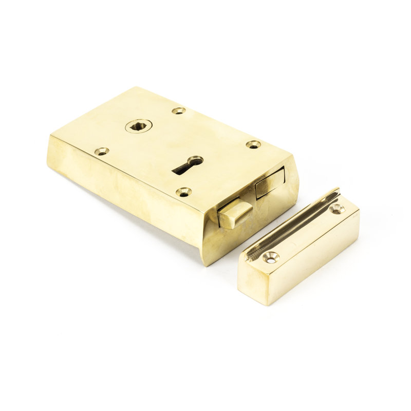 Rim Lock, 11.2cm H x 18cm W x 3.7cm D