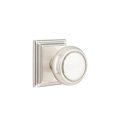 Emtek Passage Interior Mortise Set w/ Wilshire Rosette & Norwich Knob (RH)
