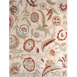 Classic Hand Knotted Wool Floral Area Rug