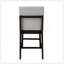 Ensemble de chaises à hauteur de comptoir Edwyn en lin et espresso gris (ensemble de 2)