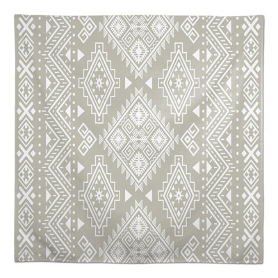 Aleemah Geometric Cotton Blend Square Tablecloth