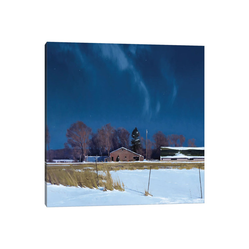 Sauk Rapids Farm By Moonlight by Ben Bauer - Wrapped Canvas Print, 30.48 cm H x 30.48 cm W