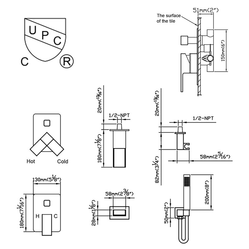 with Rough-in Valve