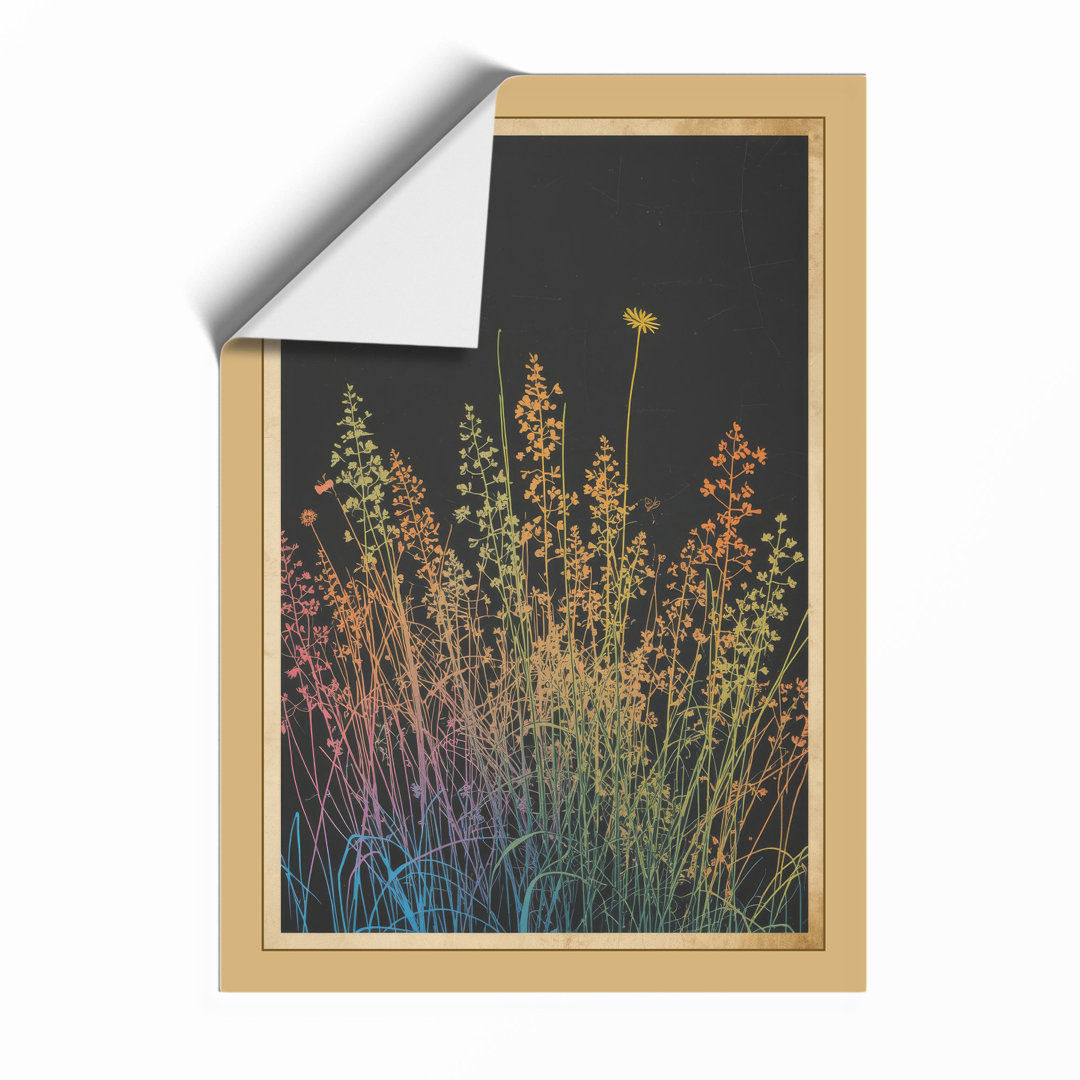 Wildflower Study Botanical Framed Art Print