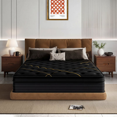 Alwyn Home Queen 14" Medium Memory Foam Hybrid Mattress with CertiPUR-US Certified Foam
