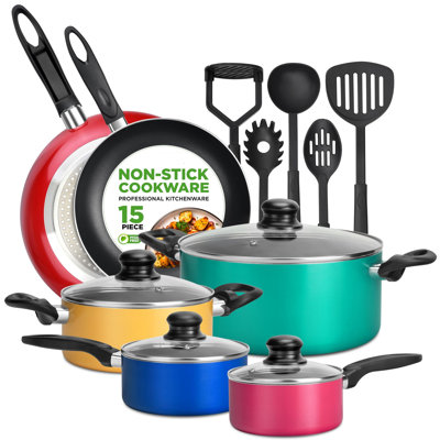 15 - Piece Aluminum Cookware Set