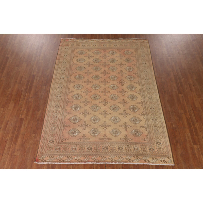 Tapis à motif géométrique de style oriental traditionnel 7 x 10