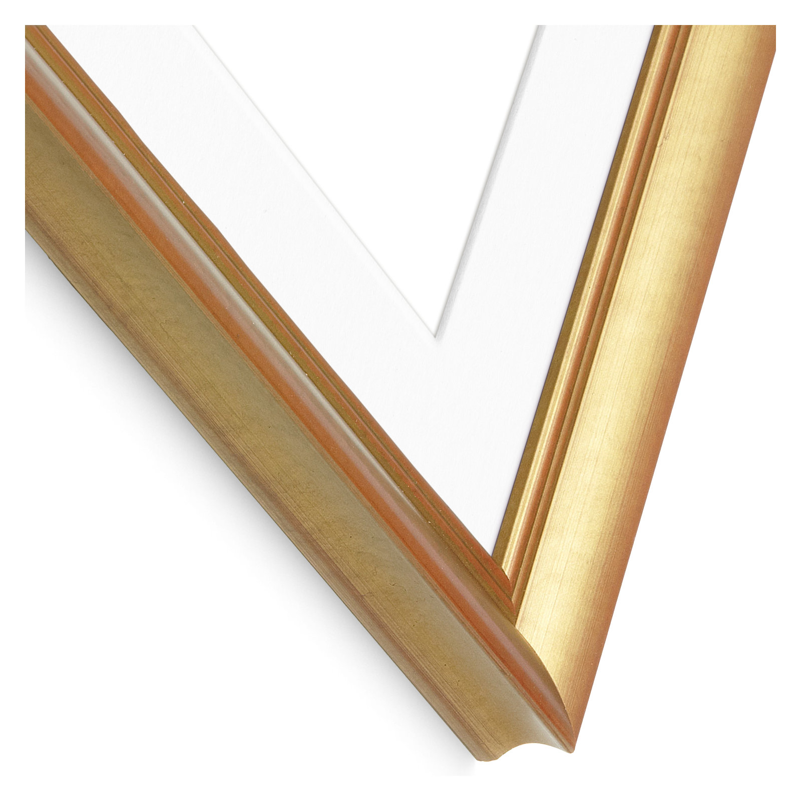 Wood Picture Frame with Mat, Gold, 20" x 30"