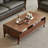 Black walnut solid wood end table-106238259