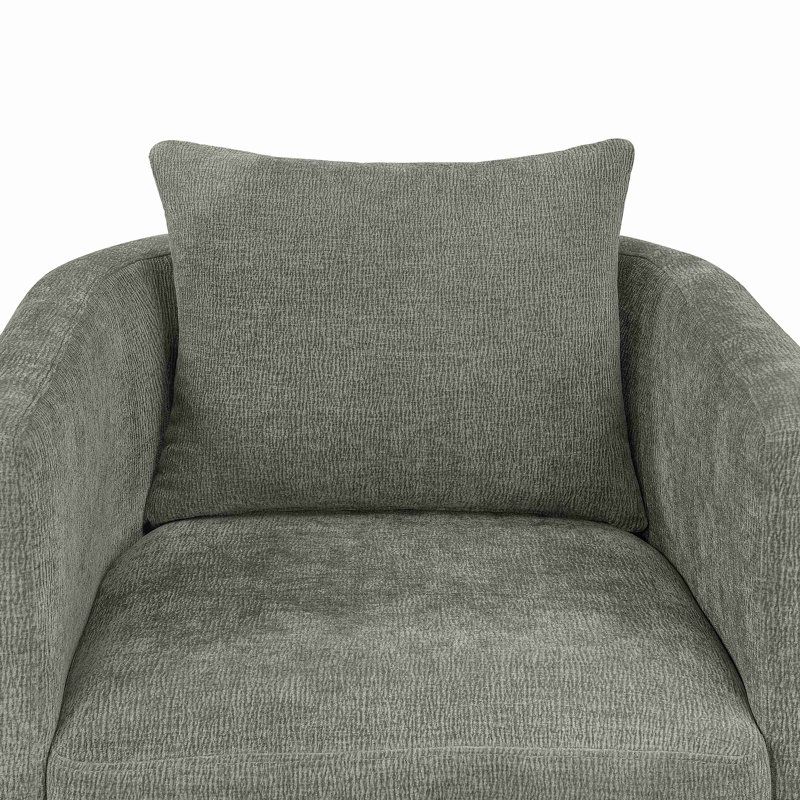 Fauteuil demi-tonneau Sutton, Gris