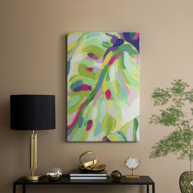 «Bright Tropical Abstraction I» - galerie personnalisée enveloppée Cavas