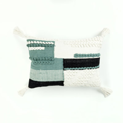 100% Cotton Lumbar Rectangular Pillow Cover & Insert