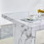 63"*35.4"*30" Inches Luxurious Marble Pattern MDF Dining Table - A Choice Of Subtle Luxury For Your Home.Create Your Exclusive Low-Key Luxury Space.-1271840567